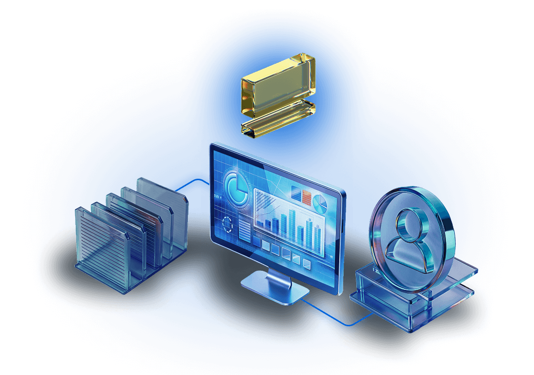 
<span>Built-in BI system</span>
